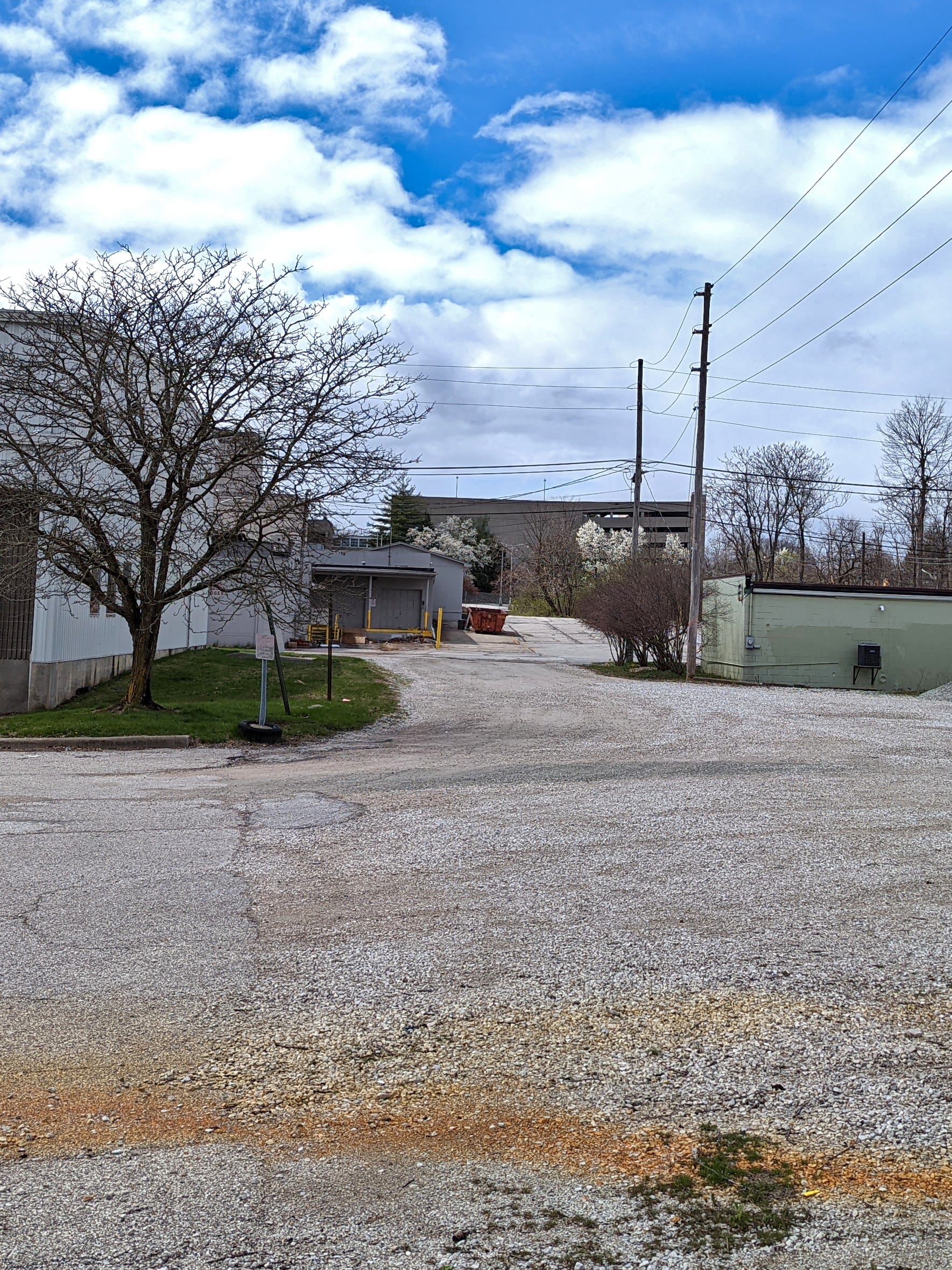 view down an alley