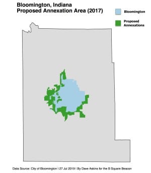 State’s first brief now filed with Indiana Supreme Court in appeal of lower court decision on special Bloomington annexation law