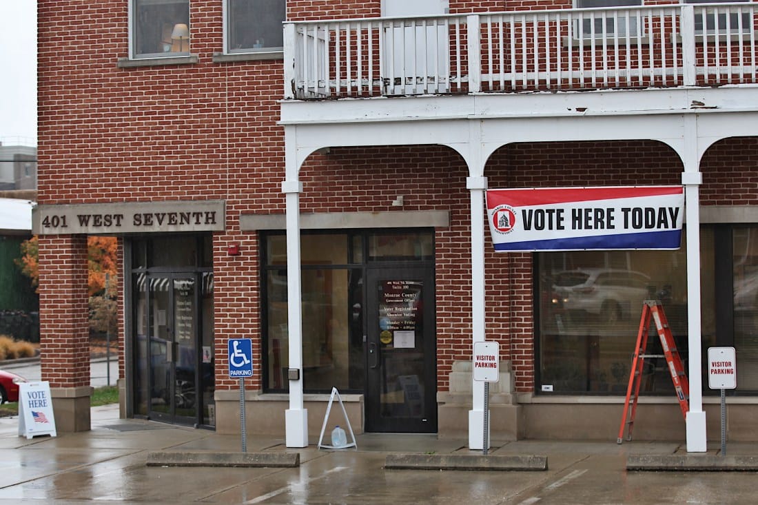 Early voting for city council races started today, a rainy day and a Monday