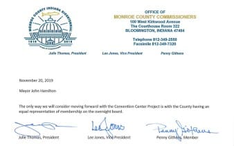 Monroe County commissioners: Equal county-city representation is “only way” to move convention center expansion forward