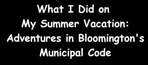 Opinion: It would be great if Bloomington’s government followed its own laws