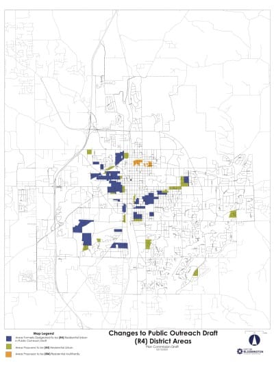 Bloomington rezoning proposal gets less dense before start to formal hearings on March 8