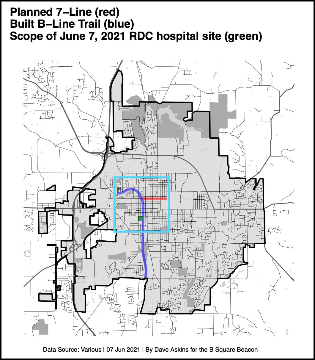 $1M for hospital redev design work OK’d by Bloomington RDC, 7-Line bicycle lane gets $673K funding backstop