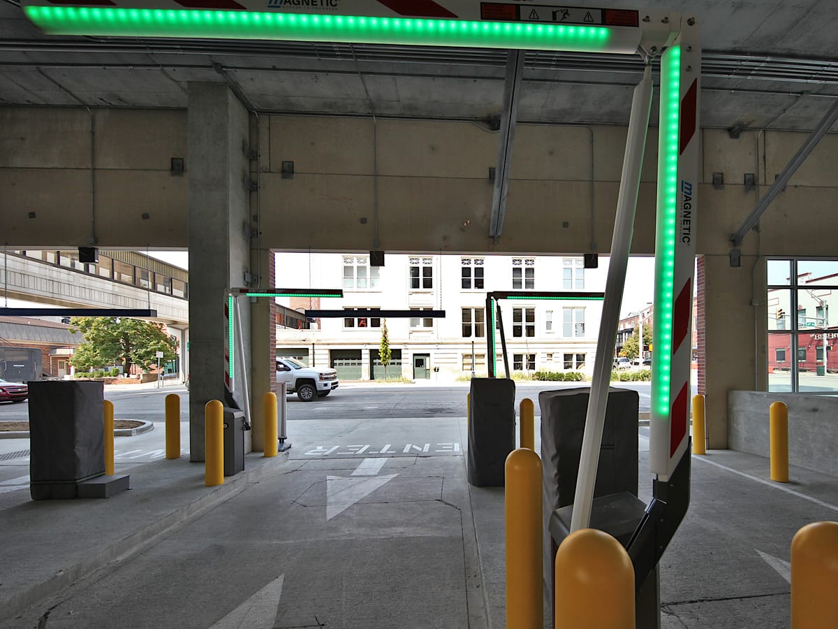 For now, “free” parking in Bloomington’s new 4th Street garage, due to computer chip shortage