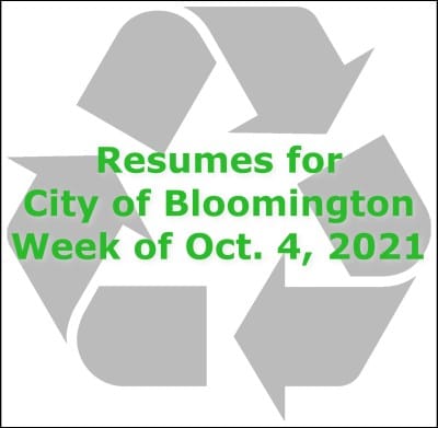 Bloomington resumes curbside recycling pickup week of Oct. 4