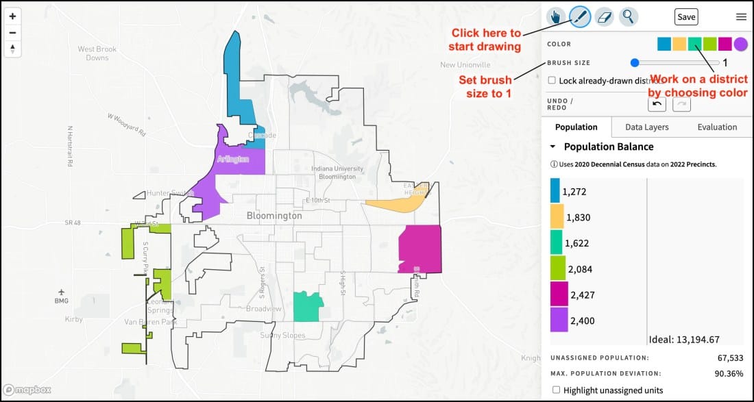 Mapping tools released: Anyone can draw new Bloomington city council districts