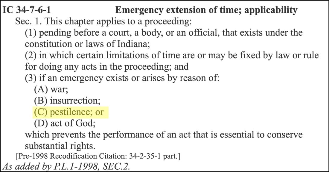 Latest filing in Bloomington annexation case: Remonstrators ask for more time due to ”pestilence”