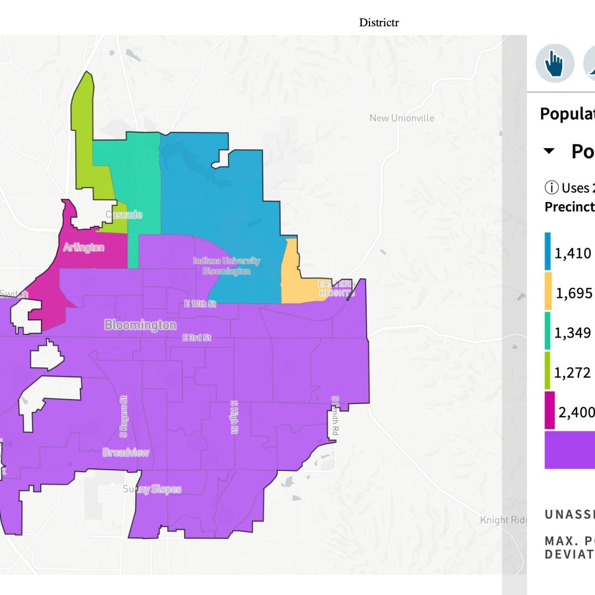 Bloomington 2022 Redistricting Map Repository