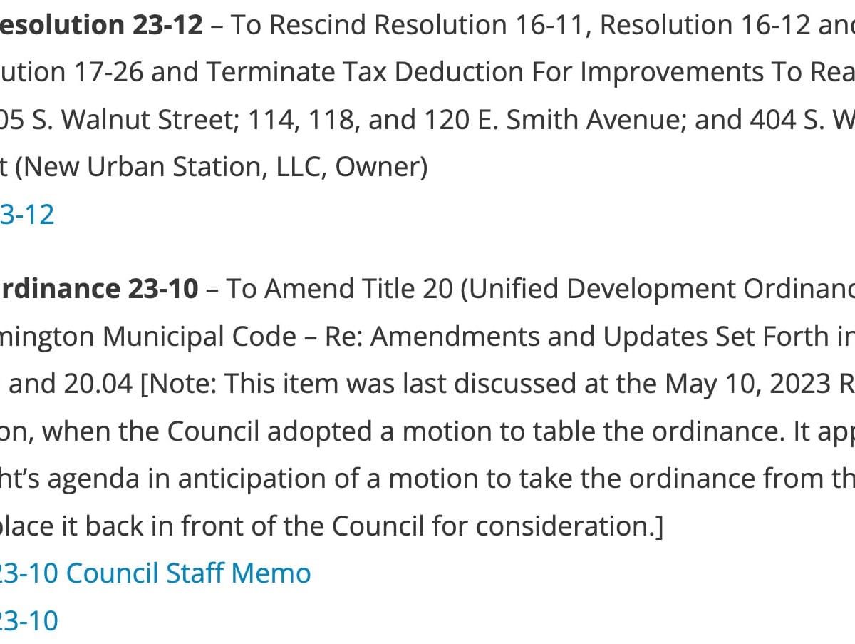 Bloomington City Council Agenda June 21, 2023