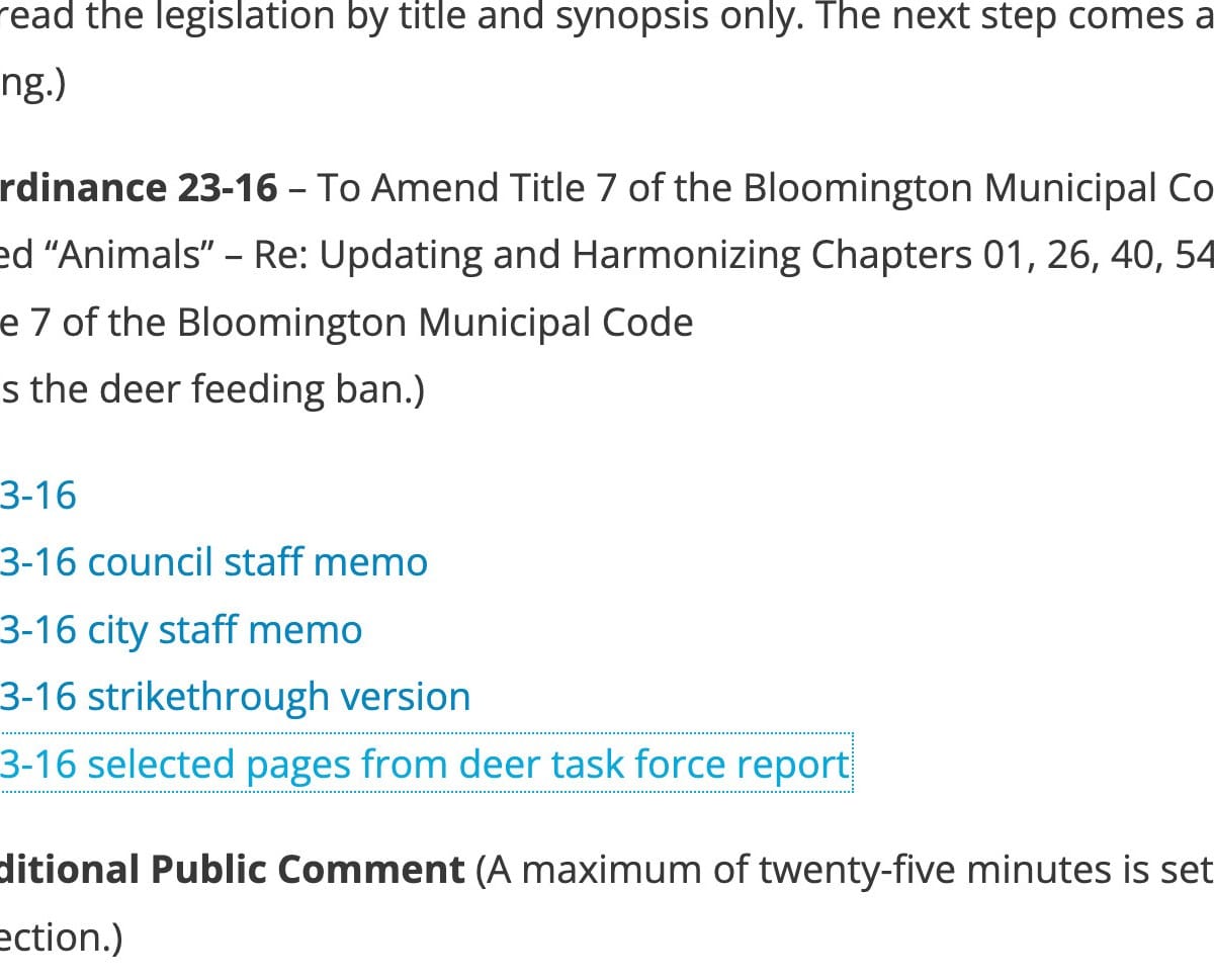 Bloomington City Council Agenda Aug. 9, 2023