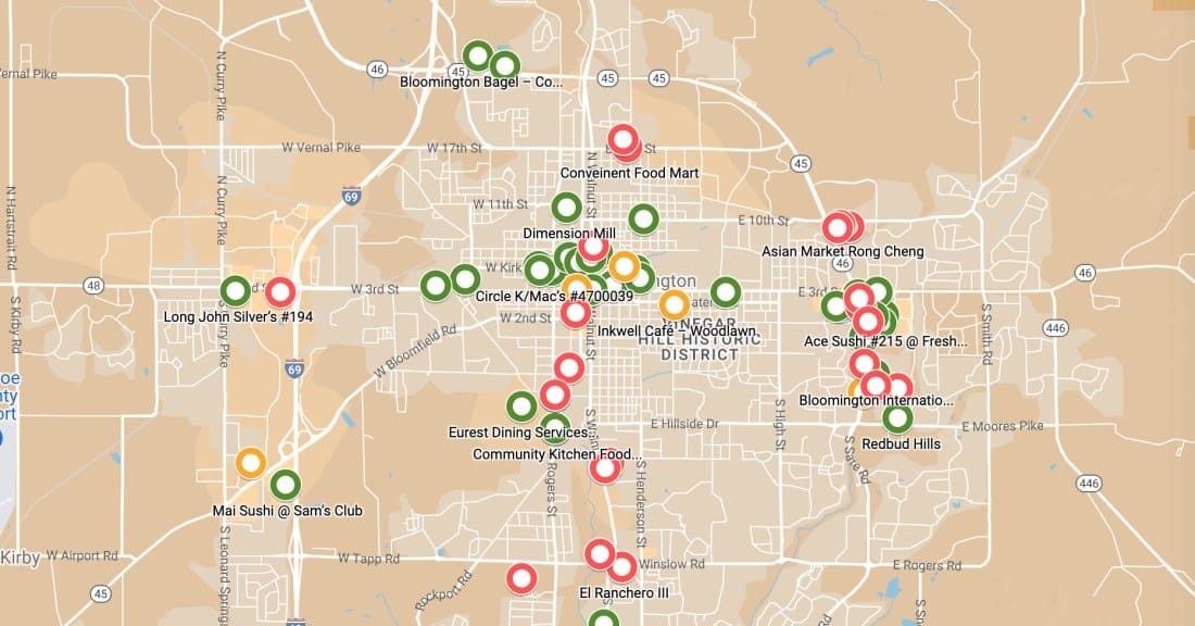 November 2023 food inspection reports for Monroe County released by health department