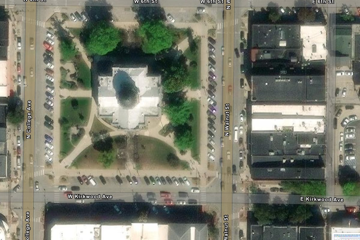 Column: Hawk’s nest on courthouse grounds squares up with Bloomington zoning, new online maps prove