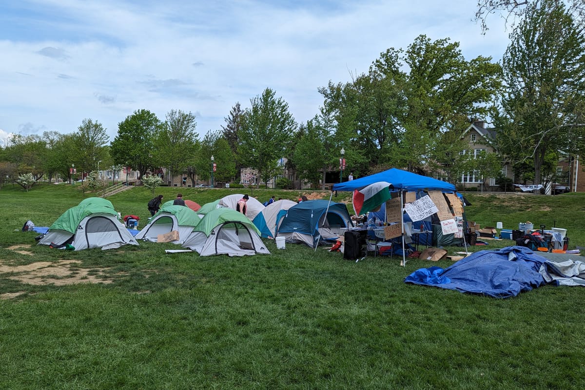 IU sweeps tents from Dunn Meadow again, state police make more arrests, after pausing for one day