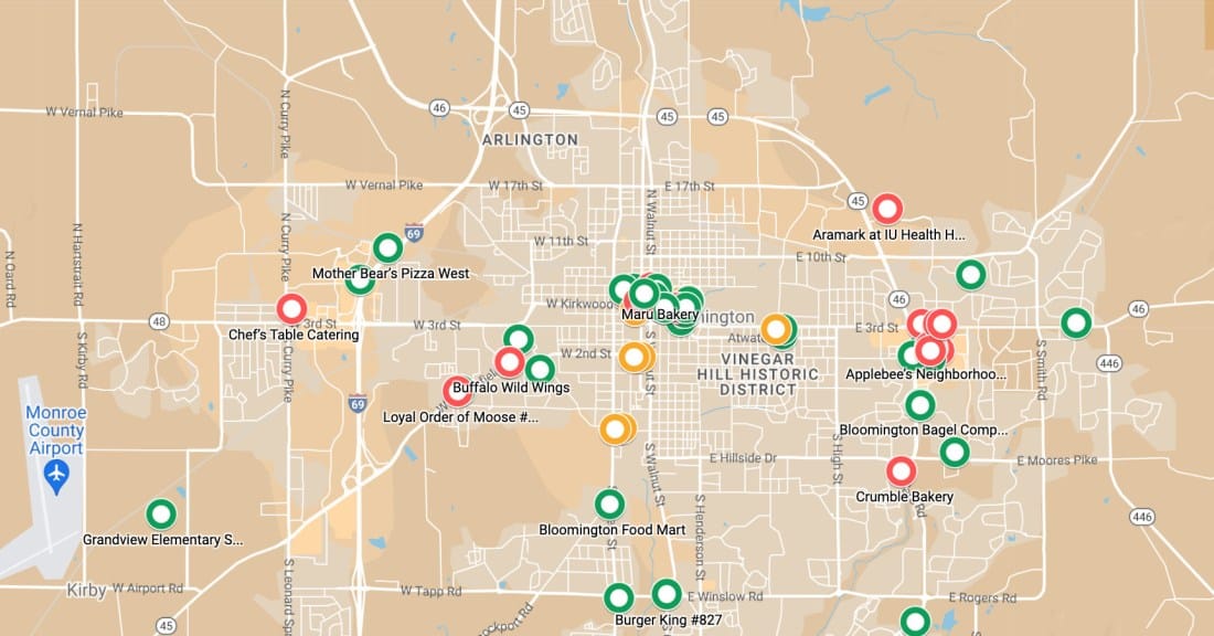 April 2024 food inspection reports for Monroe County released by health department