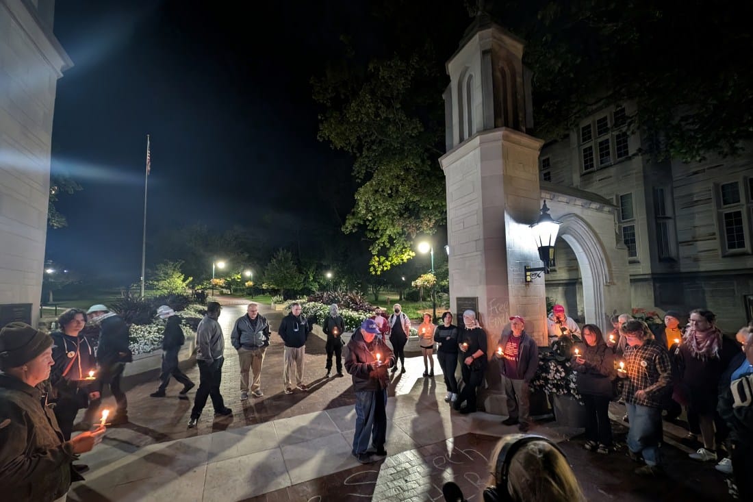 Campus notebook: Weekly free speech vigil at IU Bloomington, long-time activist  hosts Sunday edition