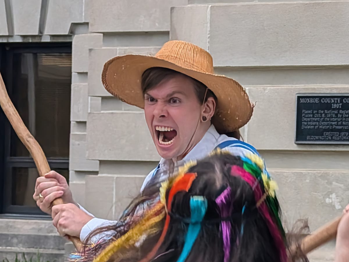 Bloomington's annual May Day ritual continues under watchful eye of weathervane fish
