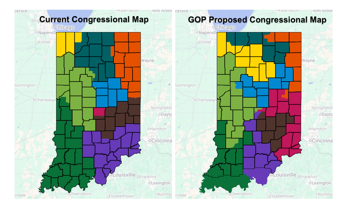 Analysis: New House map would reduce compactness, reshape Indiana’s political geometry in GOP’s favor