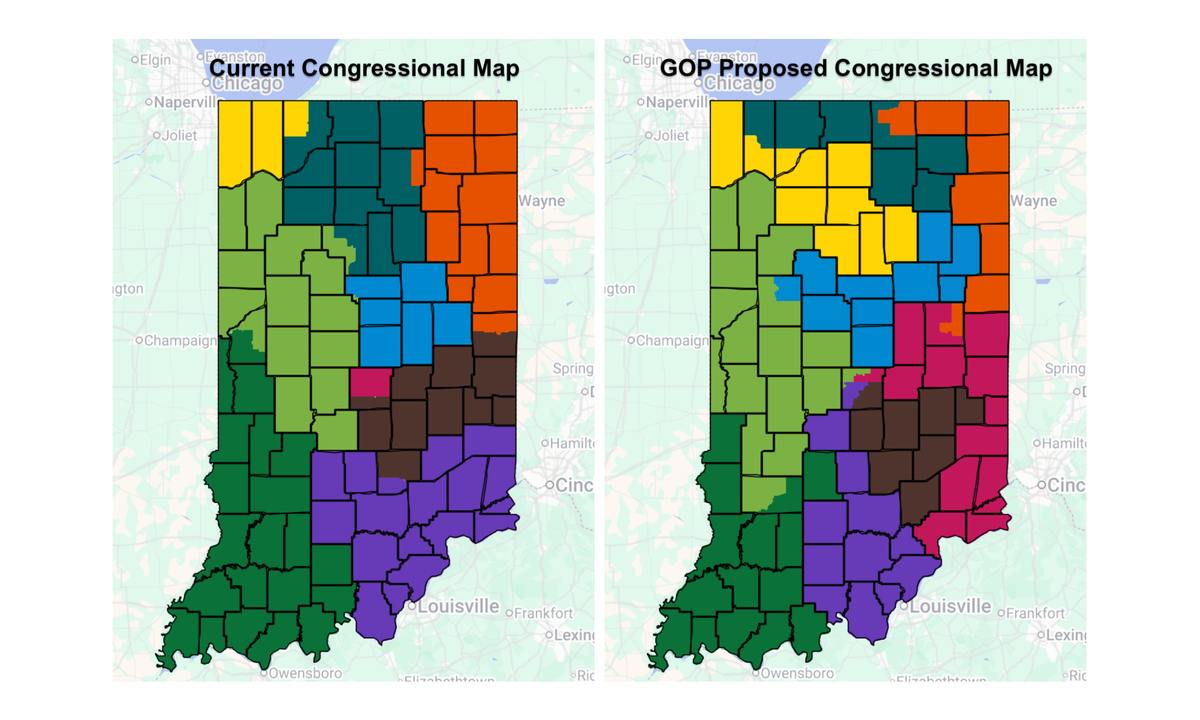 Analysis: New House map would reduce compactness, reshape Indiana’s political geometry in GOP’s favor