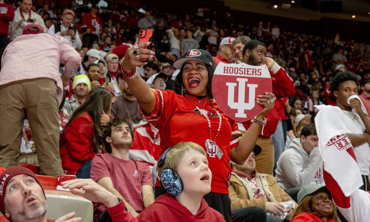Indiana University claims first college football national championship: View from inside Assembly Hall