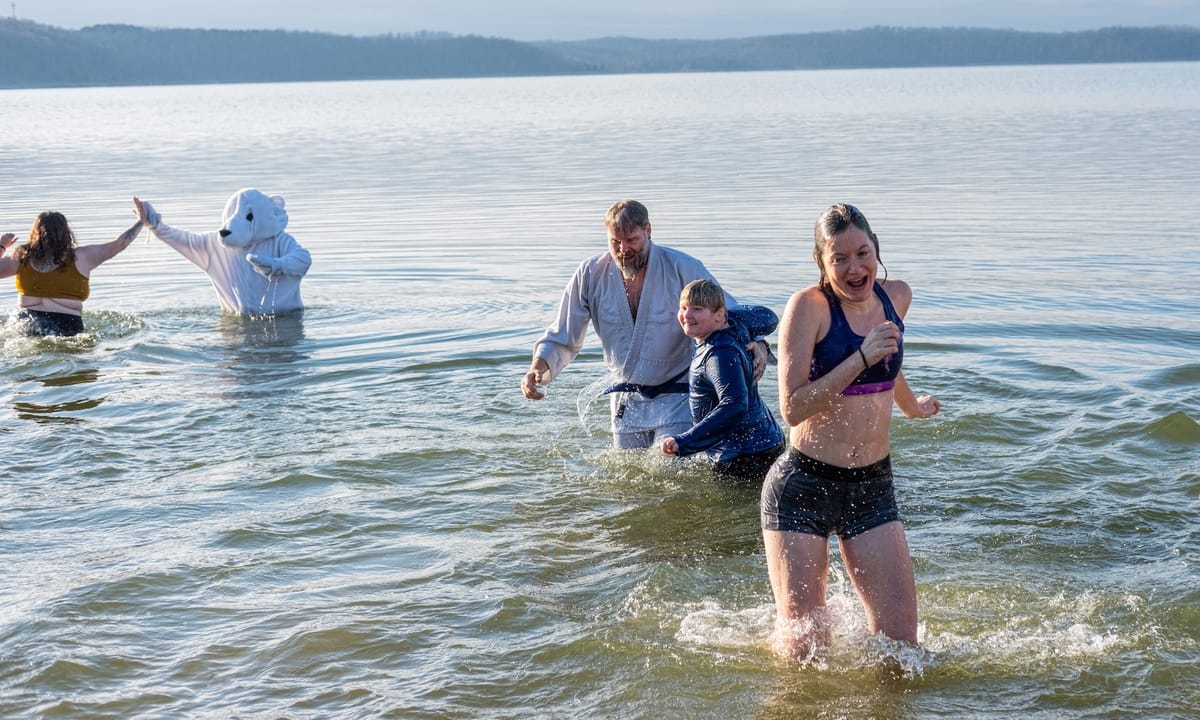 Short swim, long tradition: New Year’s Day Plunge at Lake Monroe