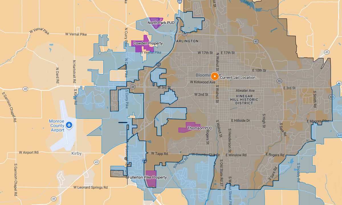 Monroe County attorney gives update on activity related to choice of new jail site, financing, and ACLU feedback