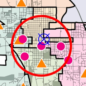 Bloomington city council districts don’t guarantee geographic diversity (Or: Steve Volan is the center of the political Bloomiverse)