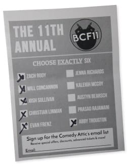 Field of 24 now set for second round of Bloomington Comedy Festival