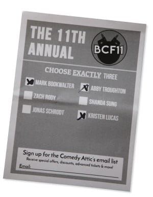 Déjà two for next week’s final round of comedy festival