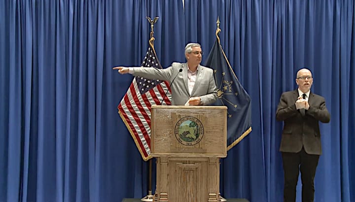 Indiana governor on when stay-at-home order might change: “I will be listening to doctors, physicians, scientists, law enforcement…”