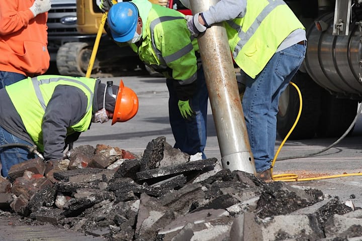 Water you kidding? A 123-year-old main in downtown Bloomington gets replaced