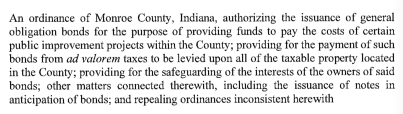 Monroe County mulls $3 million in capital projects for yearly GO bond issuance, after concept gets kicked around in debate on local income tax increase