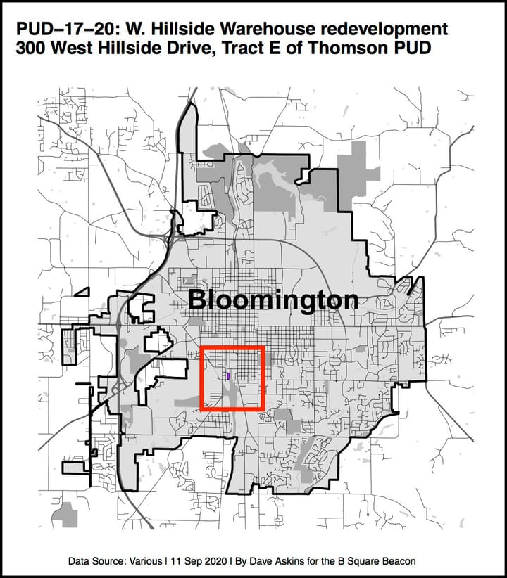 Leftover rezone request for warehouse next to Switchyard Park to start Bloomington plan commission’s year