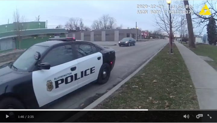 Bloomington police respond to records request, release footage of Seminary Park welfare check on man found dead hours later on Christmas Eve