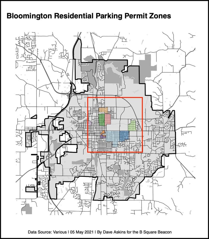 Bloomington now wants parking tickets paid before towed cars get returned, residential neighborhood permit failure now subject to fine