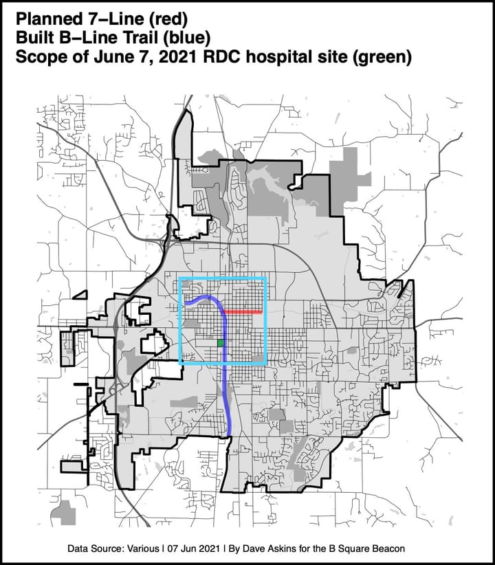 $1M for hospital redev design work OK’d by Bloomington RDC, 7-Line bicycle lane gets $673K funding backstop