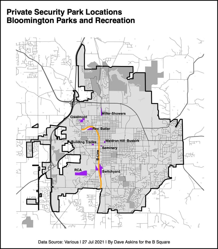 Bloomington expands private security to 7 more parks across city, including B-Line Trail