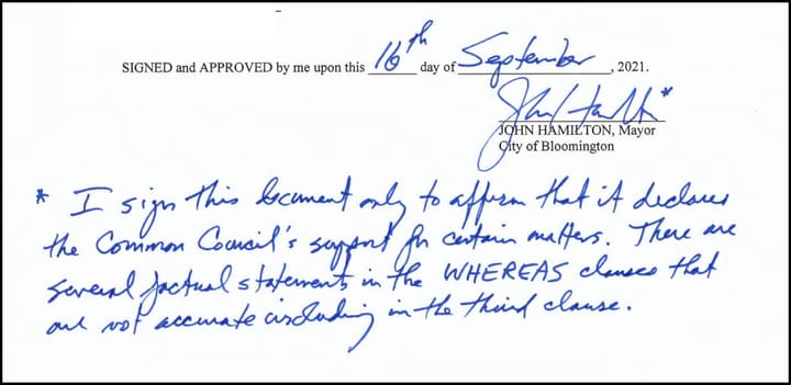 Bloomington mayor gets in last word on city council’s resolution about police pay