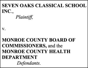 School files lawsuit against Monroe County over pandemic mask mandate citation