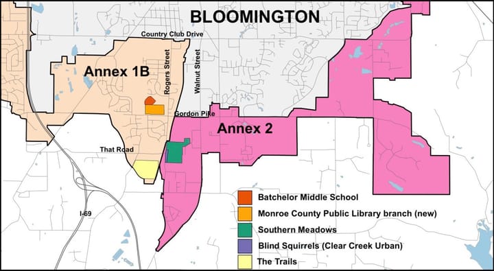 Part of Monroe County’s $3.1 million bond issuance: Design for sidewalk near new library branch