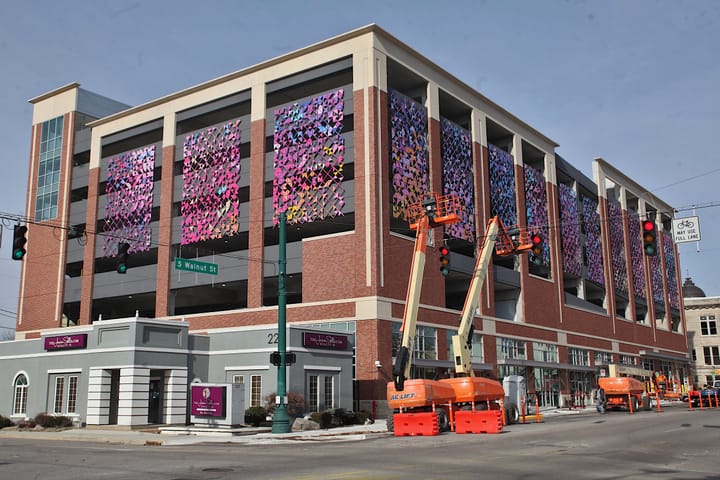 4th Street parking garage update: Public art wrapped up, security firm hired for overnight patrols