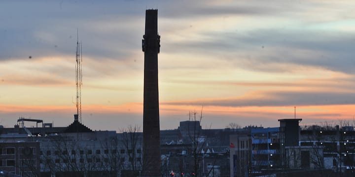 City of Bloomington: Unsafe building order for Johnson’s Creamery smokestack, section of B-Line Trail to be closed