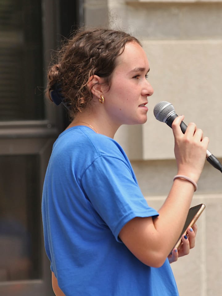 Downtown Bloomington march for stronger gun laws: “It is not about rights. It’s about lives.”