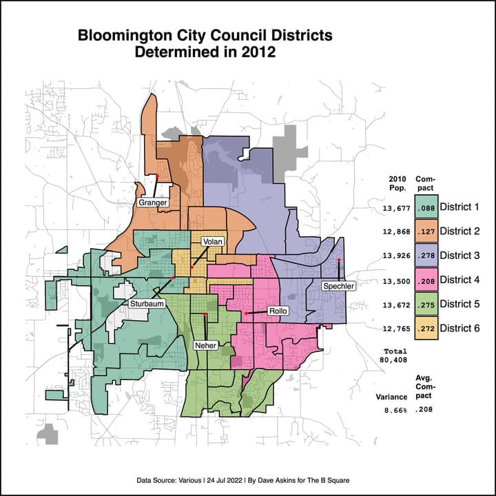 Bloomington city council redistricting notebook: What might have been 10 years ago?