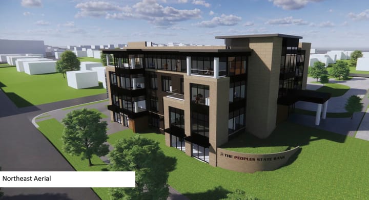 Peoples State Bank headquarters on north side of Bloomington gets OK from plan commission