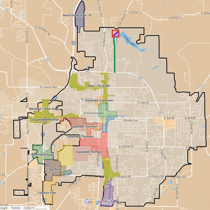 Griffy dam trail crossing gets OK from Bloomington RDC: “It’s not within the TIF—it’s serving the TIF.”