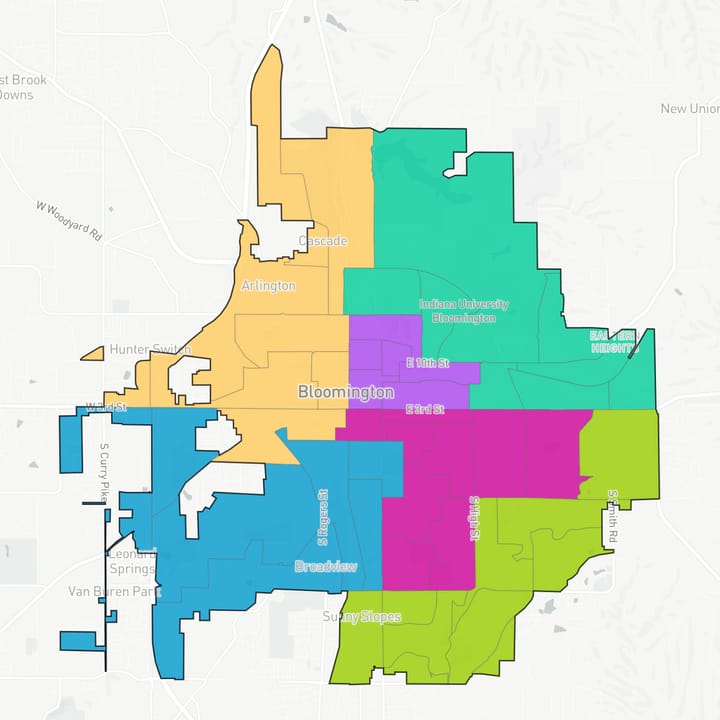 New Bloomington city council districts: Vote put off at least until Oct. 6