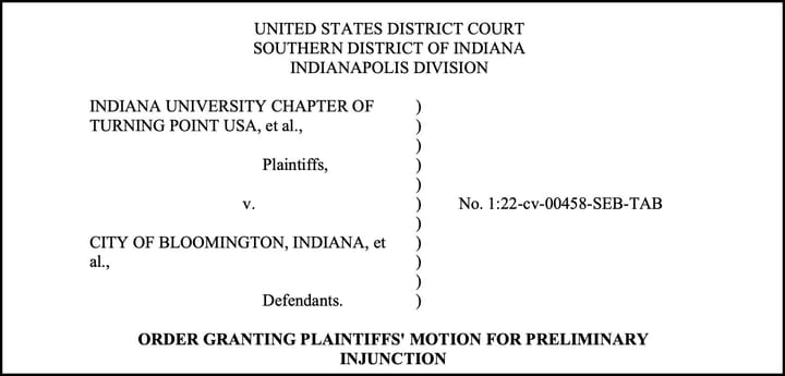 Federal judge to Bloomington: Create criteria for public art requests in right-of-way, allow application for “All Lives Matter” street mural