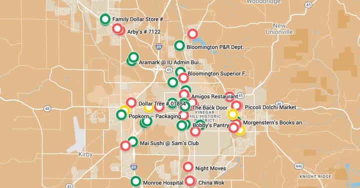 August 2023 food inspection reports for Monroe County released by health department