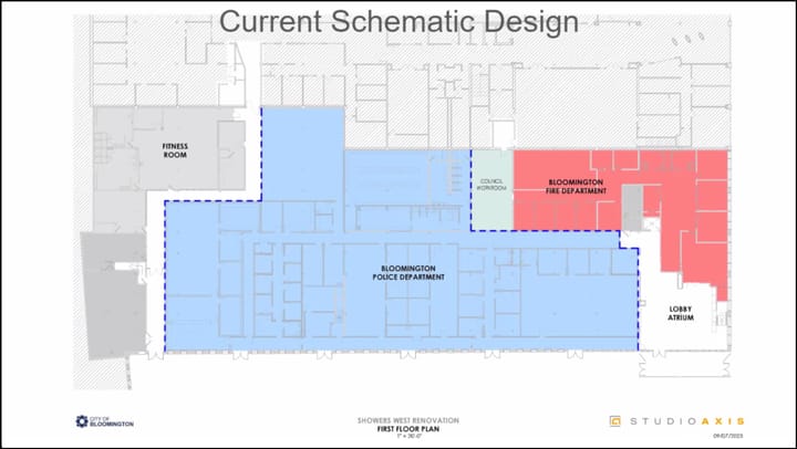 Showers West police-fire expansion update: Out for bids in November, construction start in 2024