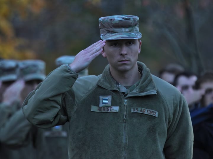 Photos | Veterans Day flag raising: ‘We need the next generation to stand up…’